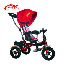 2017 passeio em triciclo de brinquedo com barra de empurrar / 4 em 1 bebê empurrar triciclo para 3 anos de idade do bebê / 3 rodas triciclo bicicleta carrinho de criança